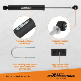 USH2K4 MAXPEEDINGRODS Suspension Lift Shocks Kit 1500 2WD Ram #3