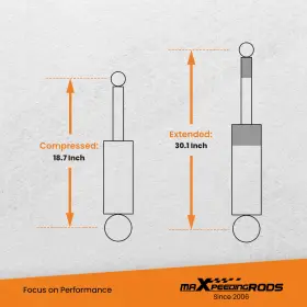VM3DPX MAXPEEDINGRODS Leveling Lift Shocks Kit F-150 2WD 4WD #3