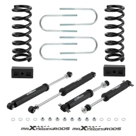 W7KOZF MAXPEEDINGRODS Front Rear Leveling Lift Shocks Kit 2WD
