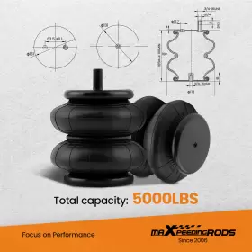 XQ6DM1 MAXPEEDINGRODS Rear Air Spring Lines Kit F-250 F-350 #3