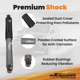 XRYPO7 MAXPEEDINGRODS Suspension Lift Shocks Kit 2500HD Chevy #3