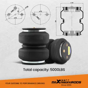 ZE93RF MAXPEEDINGRODS Air Spring Leveling Bed Kit 1500 Chevy #2
