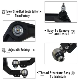 HDX799021 MGP Front Upper Control Arms Lift 1500 4WD 4X4 Ram #2