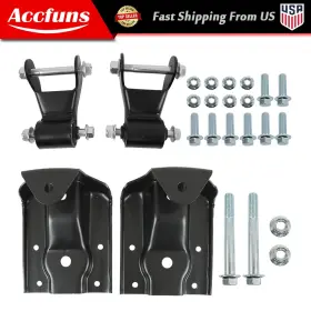 722-032 MUNIRATER Rear Leaf Spring Hanger Bracket Shackle Kit