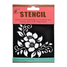 RUSNTL4-83444 NICOLE CRAFTS Pack Birdie Stencil Artful X4