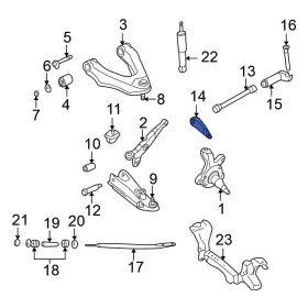 540802S600 NISSAN OE Front Torsion Bar Arm Frontier