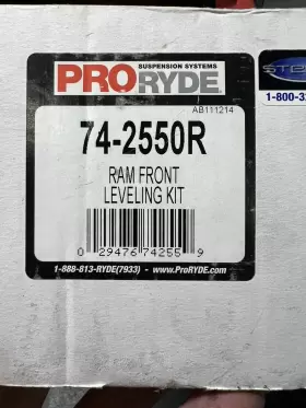 74-2550R PRO RYDE Leveling Kit