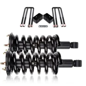 Quickfitauto 13422441 For 2004-2015 Nissan Titan 3ftft Rear Leveling Kit And 2 Front Complete Struts