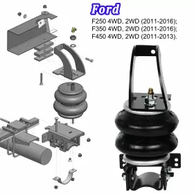 RAS2597-1 RETRUE Rear Air Suspension Lift Spring Kit F250