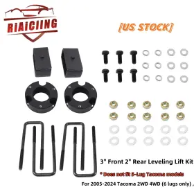 LIF031-3-2-BK RIAICIING Front Rear Leveling Lift Spacers Kit