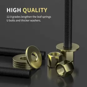 FLU209B10902 RICHEER Rear Leveling Lift Block Bolts Leaf Kit #2