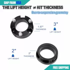 XD-QP002-043 RILONH Front Rear Leveling Lift Kit 2WD 4WD #3