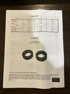 35400BAG ROUGH COUNTRY SUSPENSION Leveling Kit #3