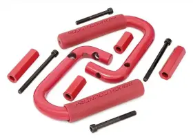 6501RED ROUGH COUNTRY SUSPENSION Grab Handles Jk Front Jeep