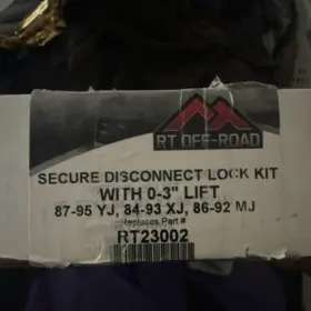 RT23002 RT OFF-ROAD Disconnect Yj Kit Xj Jeep Wrangler