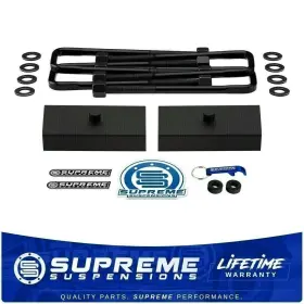 71307 SUPREME SUSPENSIONS Rear Lift Blocks Flat Top Bolt 4X4