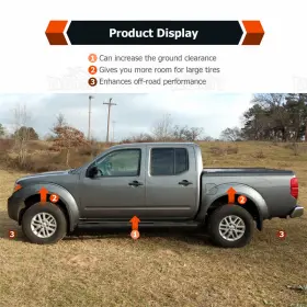 70401027TA TA Front Rear Leveling Lift Kit Nissan Frontier #3