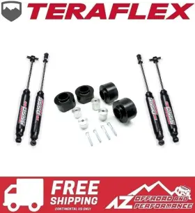 1245200 TERAFLEX Spacer Lift Vss Shocks Kit Tj Jeep Wrangler