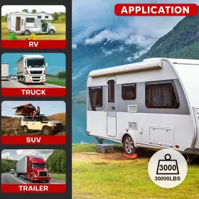 QP-1-006 YIYITOOLS Camper Leveler Rv Leveling Blocks Ramp Kit #2