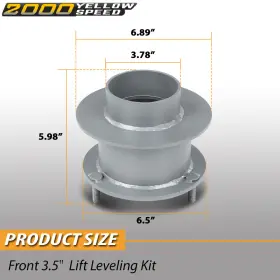 YLW246466 DODGE Front Lift Leveling Kit 1500 2500 3500 4WD #3