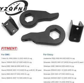 01-10 YZQPNB Leveling Lift Shock Extender Brackets Kit Chevy #3