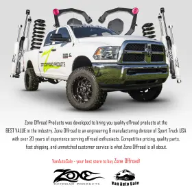 L1449212 ZONE OFFROAD Radius Arm Lift Gas Kit F26N F250 F350 #3