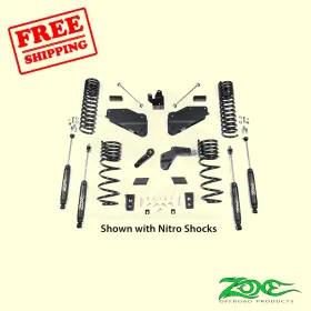 L3982150 ZONE OFFROAD Lift Diesel Shocks Kit 2500 4WD Ram