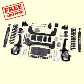 L4093181 ZONE OFFROAD Lift Rear Springs Shocks Kit 1500 4WD