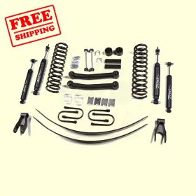 L4093287 ZONE OFFROAD Lift Gas Shocks Kit Xj 4WD Jeep Nitro