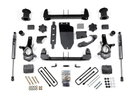 ZONC25F ZONE OFFROAD Fox Shocks Lift Kit 1500 Silverado