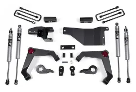 ZONC32F ZONE OFFROAD Lift Fox Shocks 2500HD 4WD Chevy Gmc
