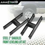 Fit For 99-04 Ford F-250 F-350 4wd 4x4 Steel 2" Shackles Front Leveling Lift Kit. Fixed Price $53.40.