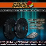 Fits 2009 2010 2011 Honda Civic Si Drilled Brake Rotors Ceramic Blk F. Fixed Price $201.90.