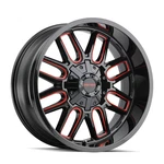20" Mayhem Cogent 20x9 Black Prism Red 6x135 6x5.5 Wheel 18mm For Ford Chevy Gmc. Fixed Price $354.99.