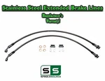 Stainless Extended Length Front Brake Lines For Lift 04 - 18 Nissan Titan. Fixed Price $95.68.