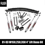 4 Inch Lift For Dodge W150 W250 W350 With Dana 60. Fixed Price $599.95.