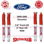 Skyjacker H7000 Shock Set 4-6" Front & 6" Rear Lift For 00-05 Ford Excursion 4wd. Fixed Price $269.88.