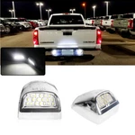 Chrome Silver Full White Led License Plate Lamps For Gmc Sierra 1500 2500 3500. Fixed Price $18.99.