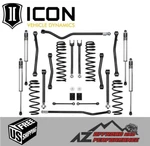 Icon 2.5" Stage 4 Suspension Lift Kit For 2018-up Jeep Wrangler Jl / Jlu K22014. Fixed Price $3260.40.