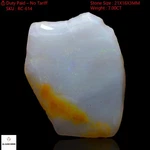 7.00 Cts Australian Fire Opal Rough Wire Wrapped Gemstone Natural 21x16x3 Mm. Fixed Price $71.39.