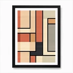 Abstract Dimensions; Mid Century Ge Framed Wall Art Poster Canvas Print Picture. Fixed Price $47.50.
