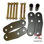Rugged Ridge Suspension Leaf Spring Shackle Kit, Rear, 1 Inch Lift, Hd. Fixed Price $140.05.