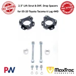 Maxtrac 2.5" Lift Strut & Diff. Drop Spacers For 2005-20 Toyota Tacoma 6 Lug 4wd. Fixed Price $144.60.