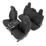 Rough Country 1st & 2nd Row W/ Storage Cup Holder Seat Covers For Sierra 1500. Fixed Price $249.95.