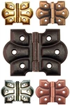Steel Embossed Cabinet Hinge - 5 Available Finishes Brass, Antique Nick. Fixed Price $7.25.