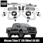 3 Inch Lift For 04-24 Nissan Titan (will Not Fit Xd). Fixed Price $499.95.
