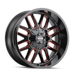Mayhem Cogent 8107 Gloss Black Milled Prism Red 20x9 6-135/6-139.7 0mm 106mm. Fixed Price $354.99.