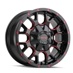 Mayhem Wheel - Warrior (8015) Gloss Black Milled Prism Red 8015-2937btr. Fixed Price $354.99.