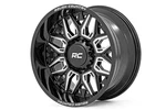 4 New 20x10 Rough Country 86 Series Gloss Black 8x6.5 8x165.1 Et-19 Wheels Rims. Fixed Price $1319.80.