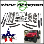 Zone Offroad 4" Coil Spring Lift Kit W/ Nitro Shocks Fits 97-2002 Jeep Wrangler. Fixed Price $579.70.